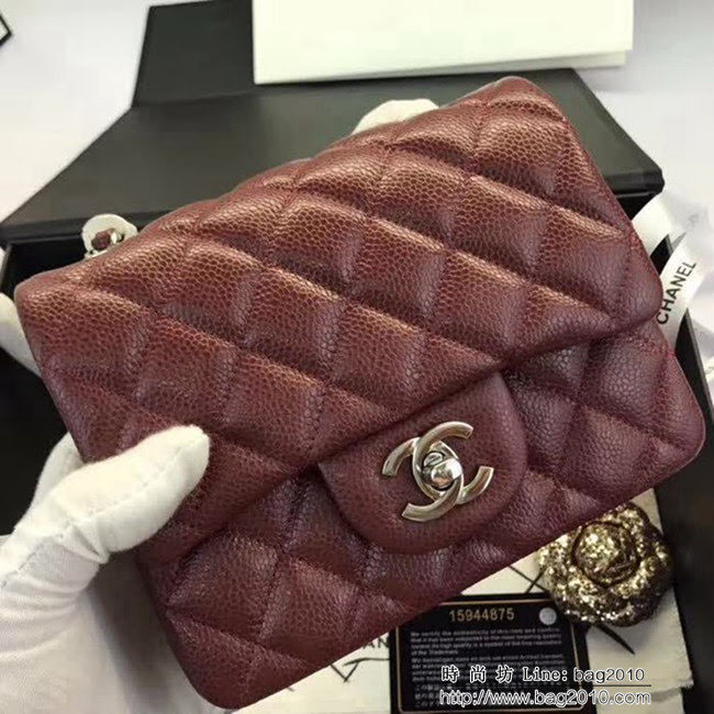 香奈兒CHANEL 升級版A1115全新經典小羊皮金銀鏈條單肩斜挎包 DSC1800